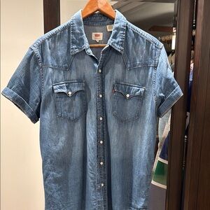 Levi's Blue Denim Men's Shirt